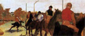 Race horses before the stand - 1869 -  Musée d'Orsay
